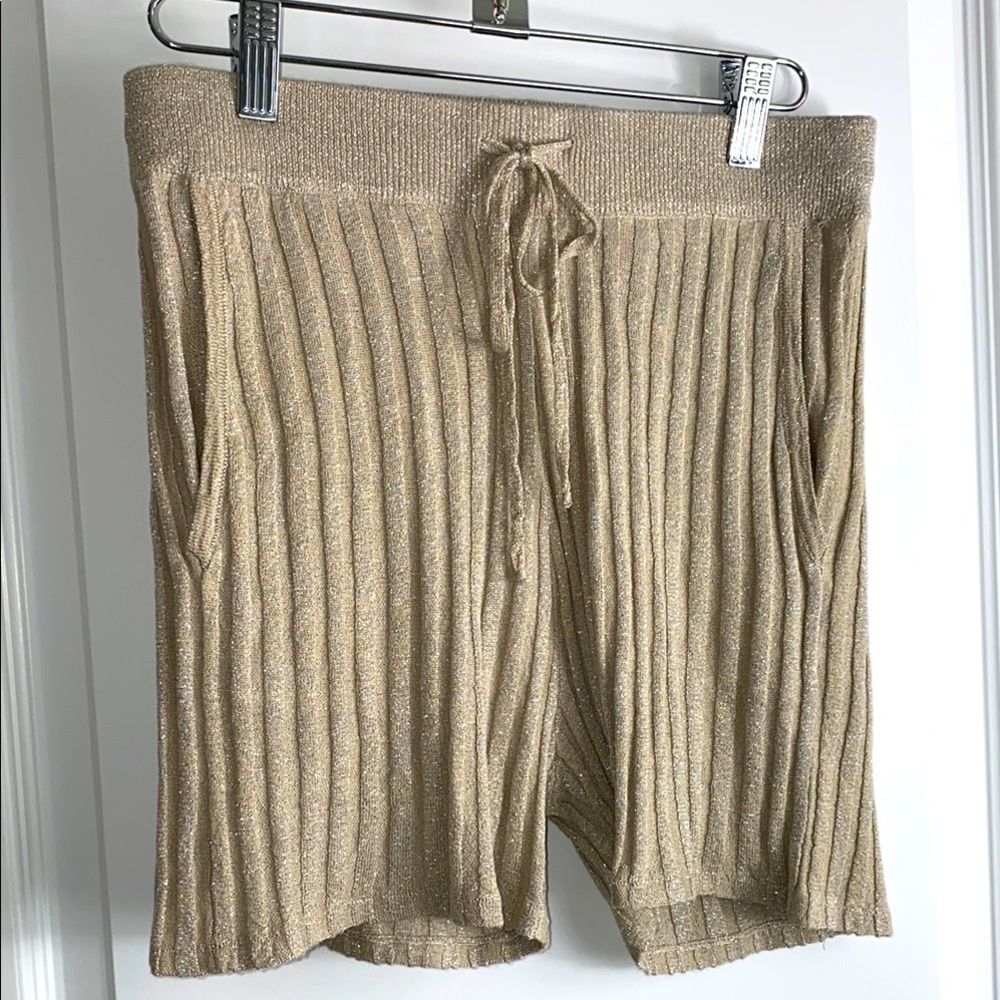 Chaserbrand Lurex Ribbed Shorts
